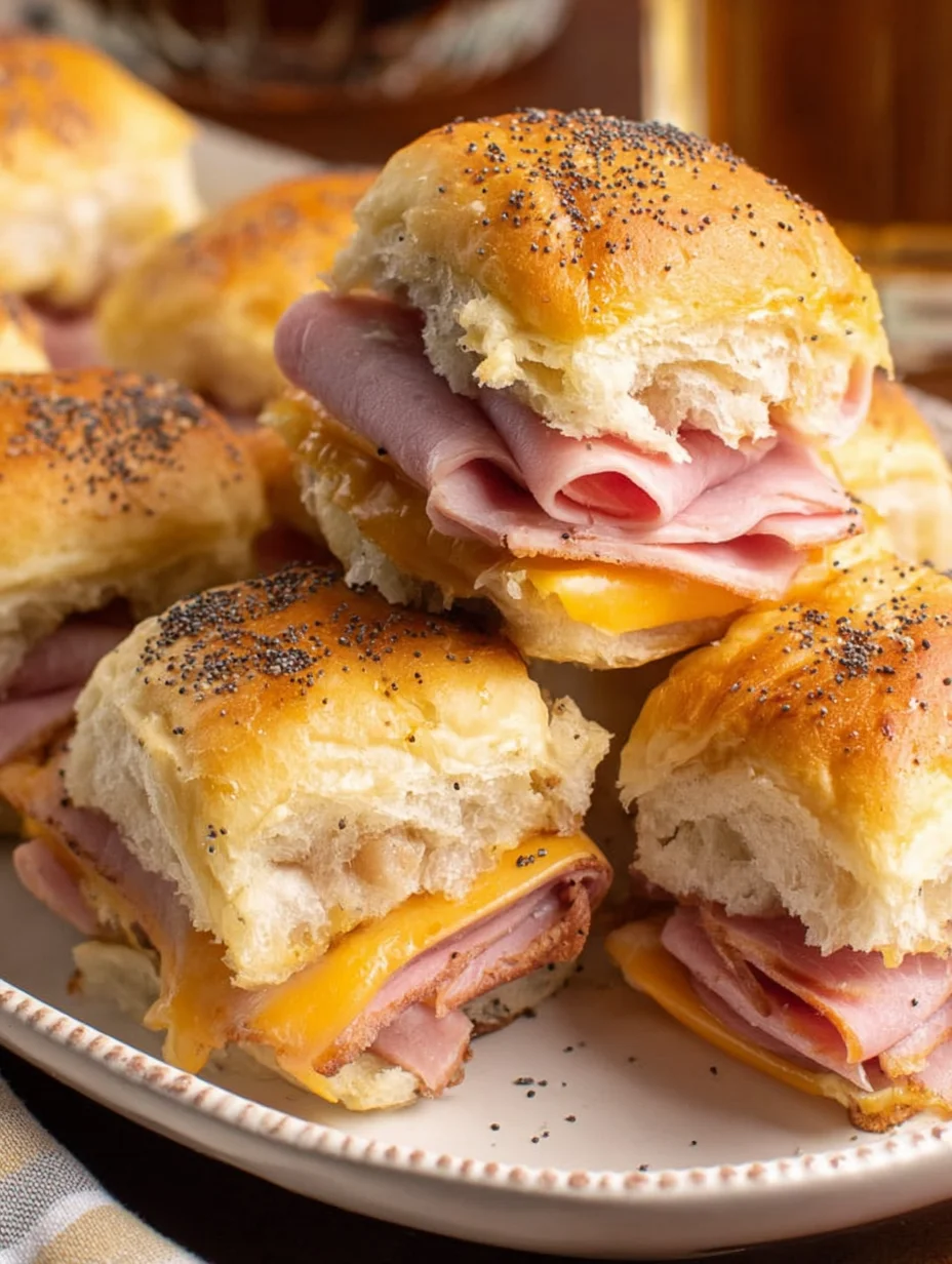 Baked Ham and Cheese Sliders