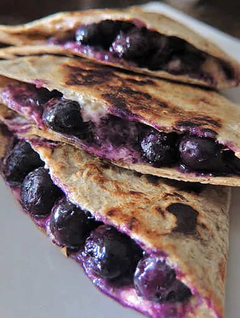 Blueberry Breakfast Quesadilla