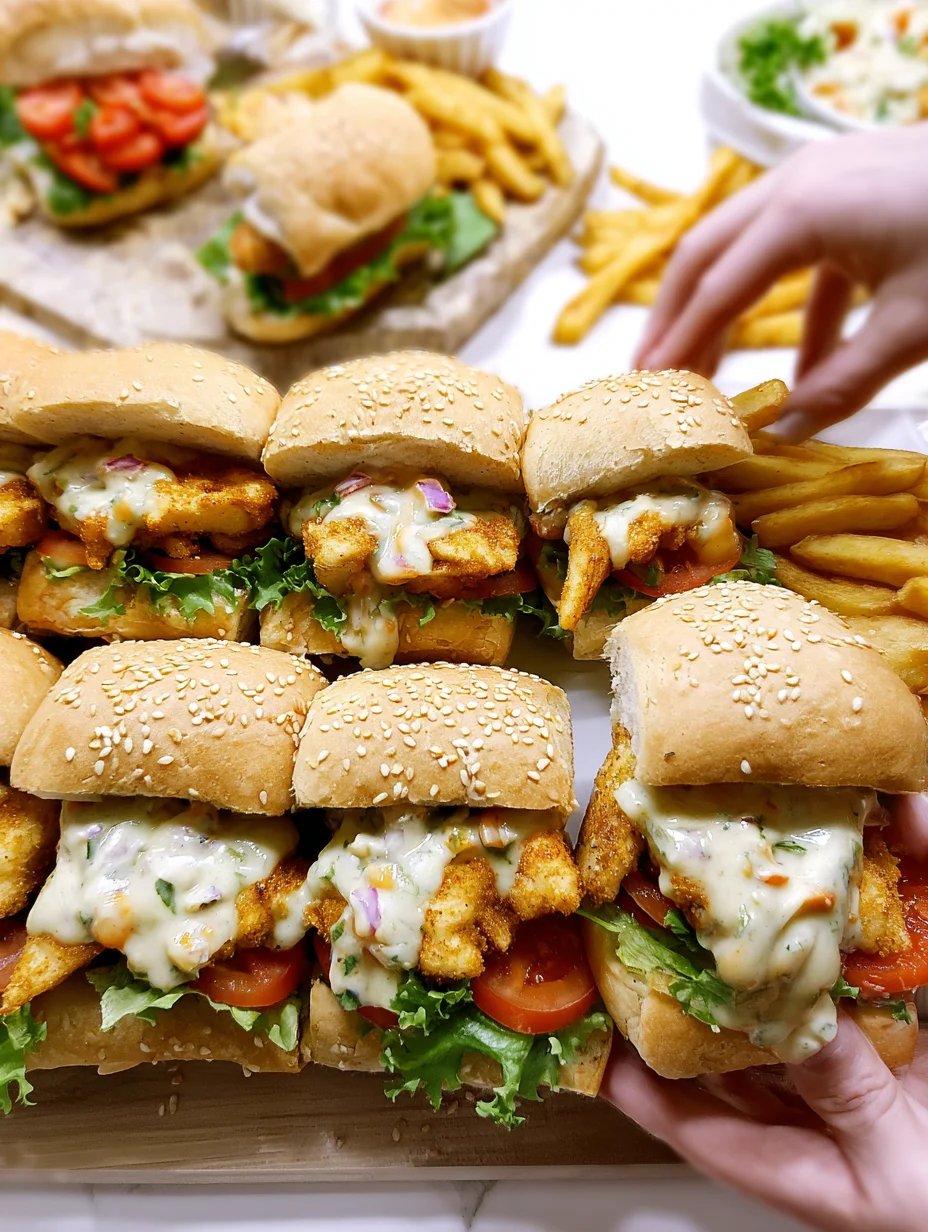 Broodjes met Kip en Friet