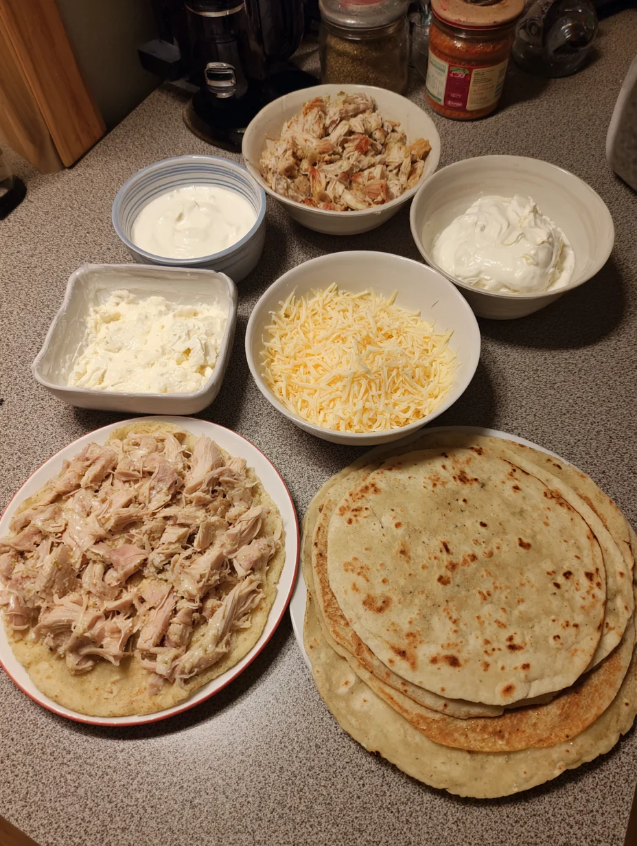 Cheesy Garlic Chicken Wraps