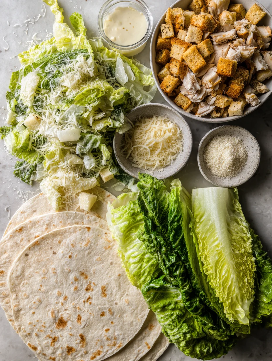 Chicken Caesar Wraps