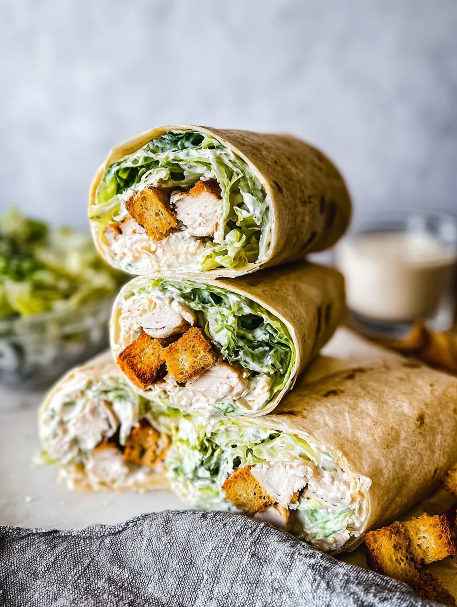 Chicken Caesar Wraps