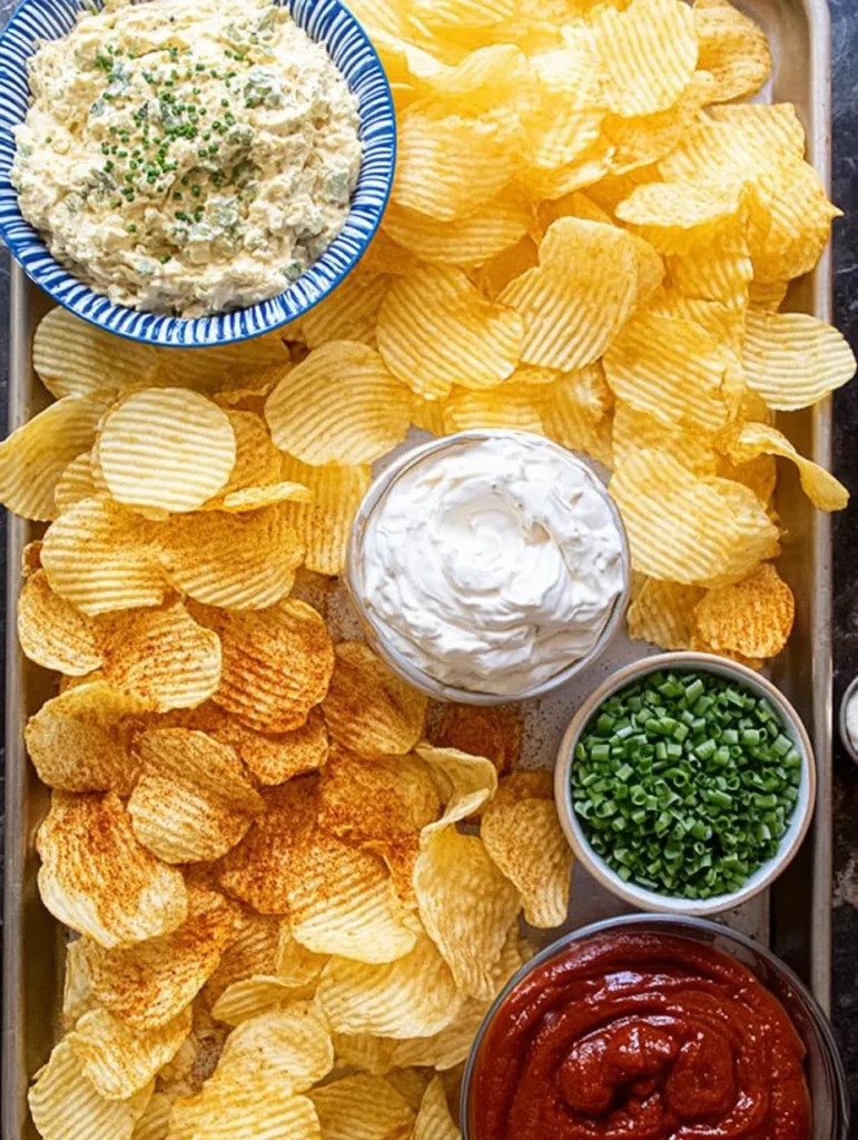Chips and dip platter
