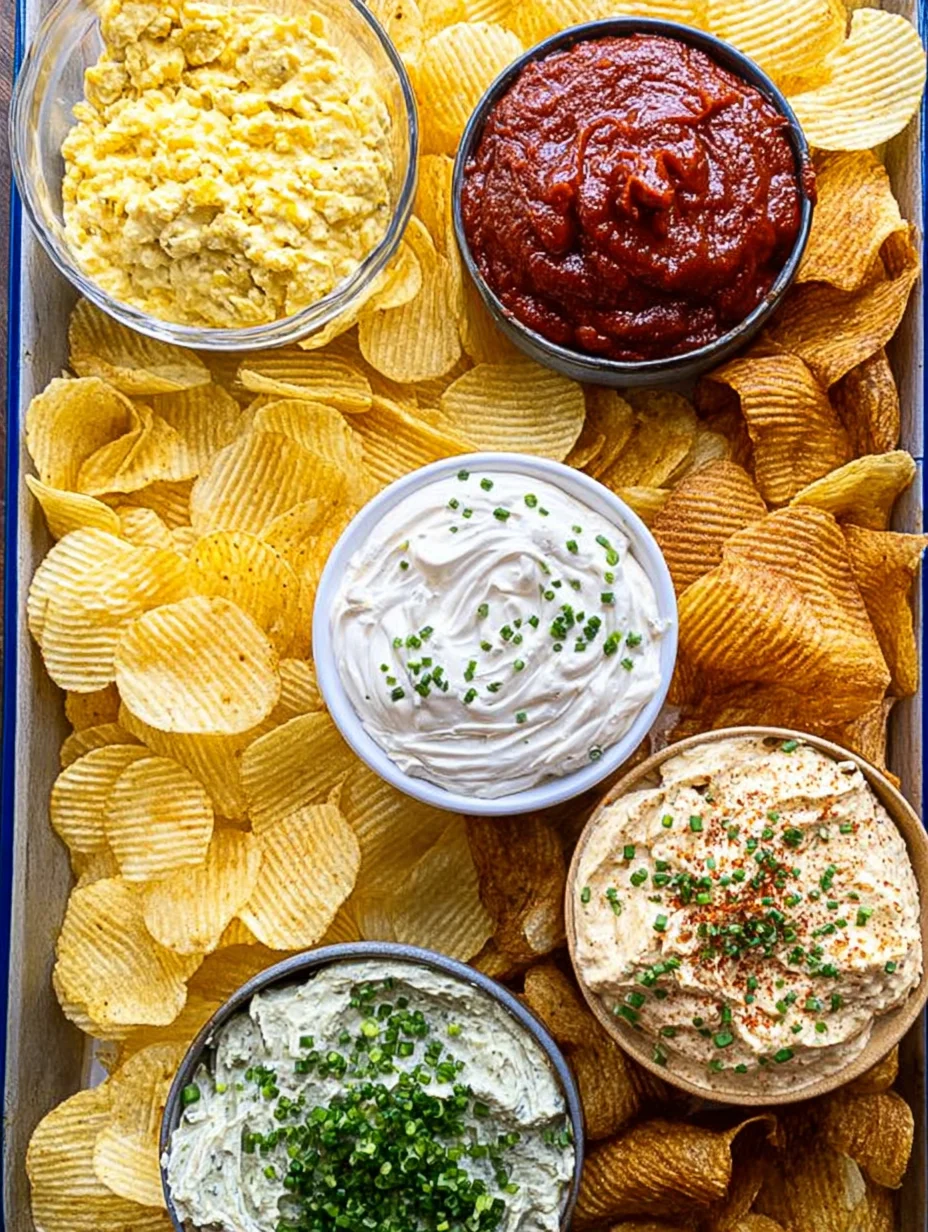 Chips and dip platter