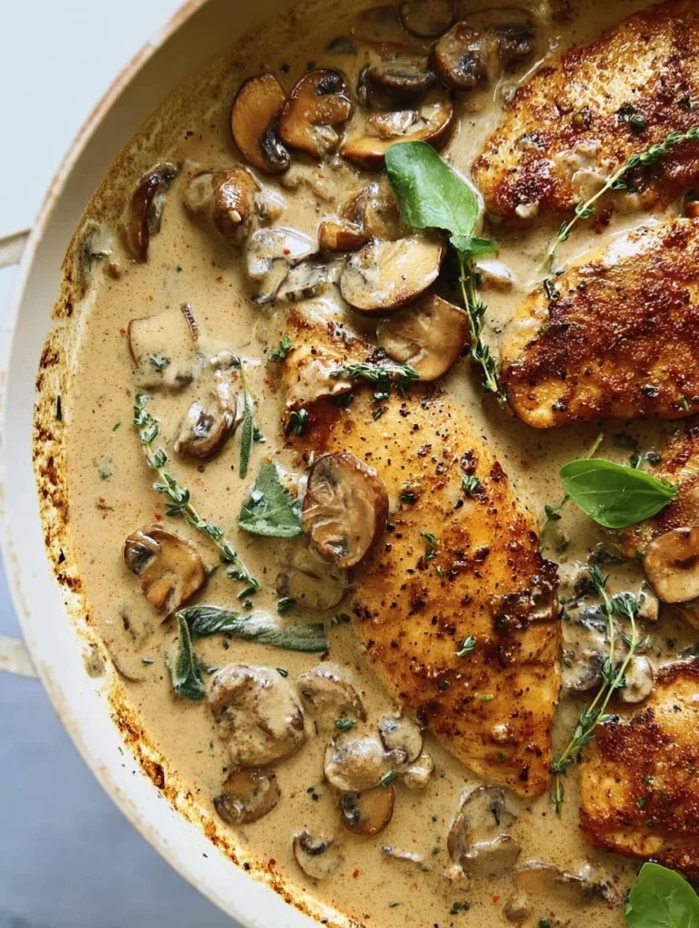 Creamy Mushroom Chicken Recipe