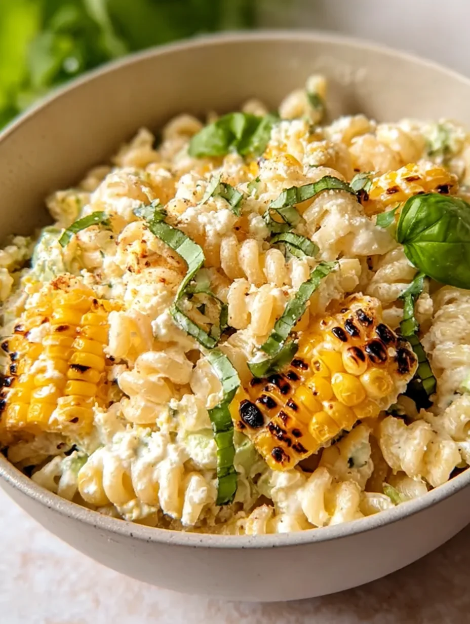 Creamy Street Corn Pasta Salad