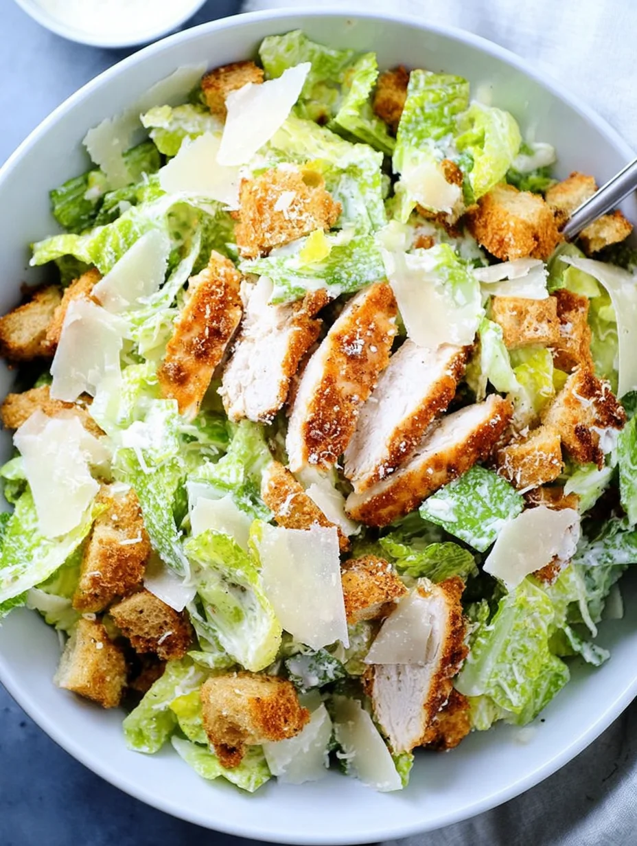 Crispy Chicken Caesar Salad