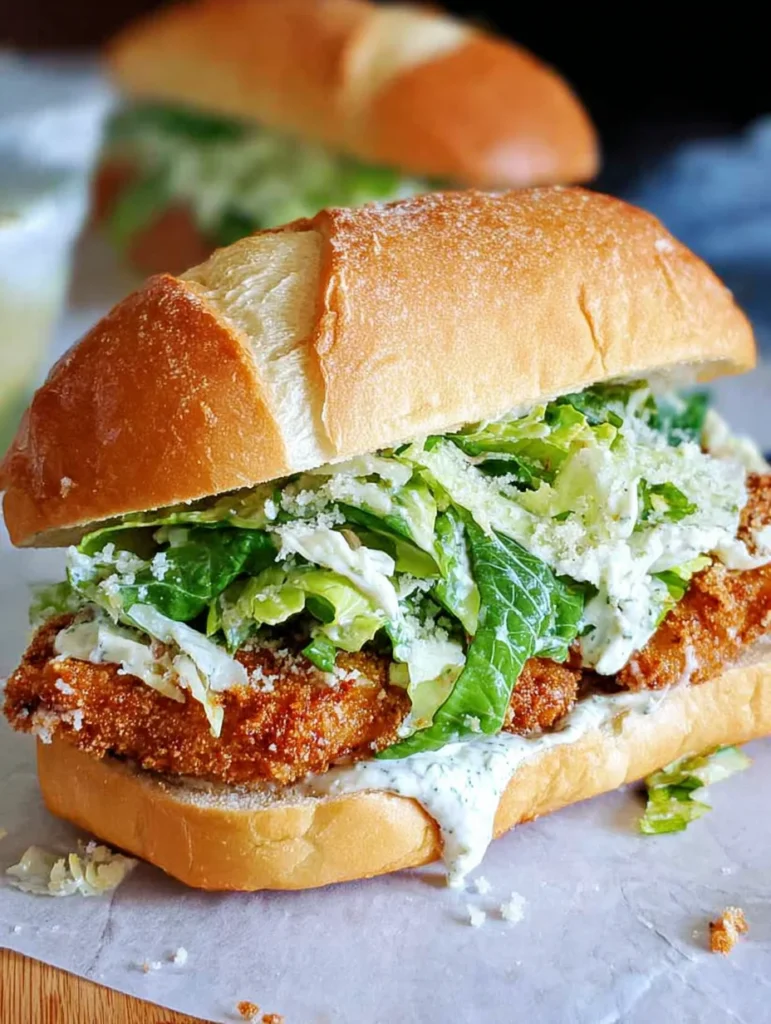 Crispy Chicken Caesar Sandwich