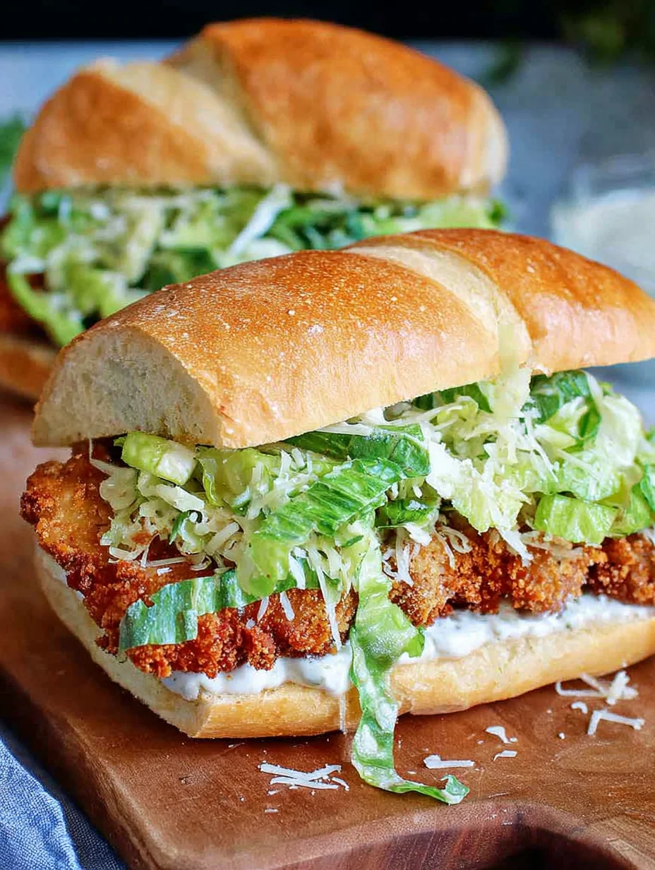 Crispy Chicken Caesar Sandwich