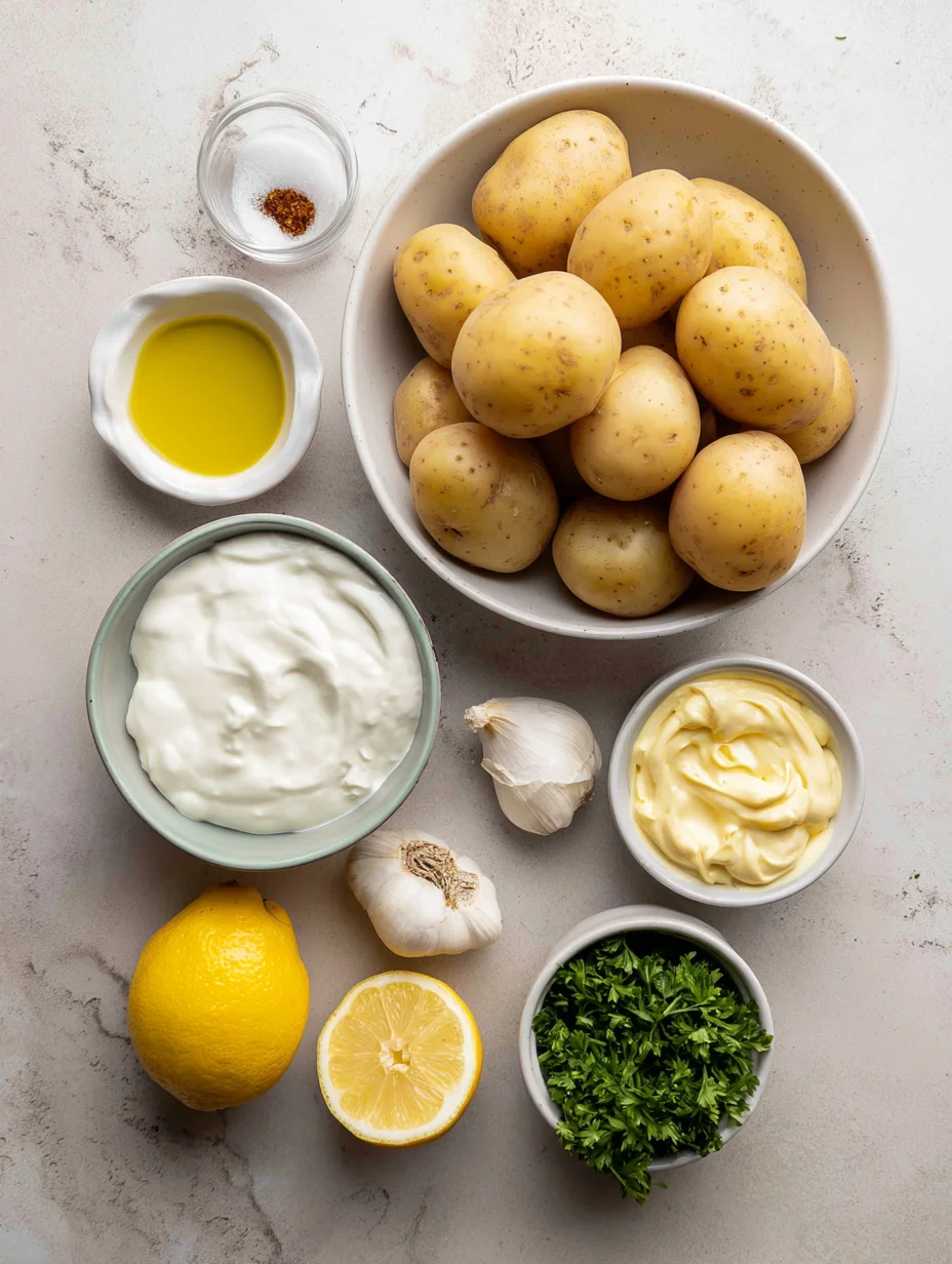 Crispy Smashed Potato Salad