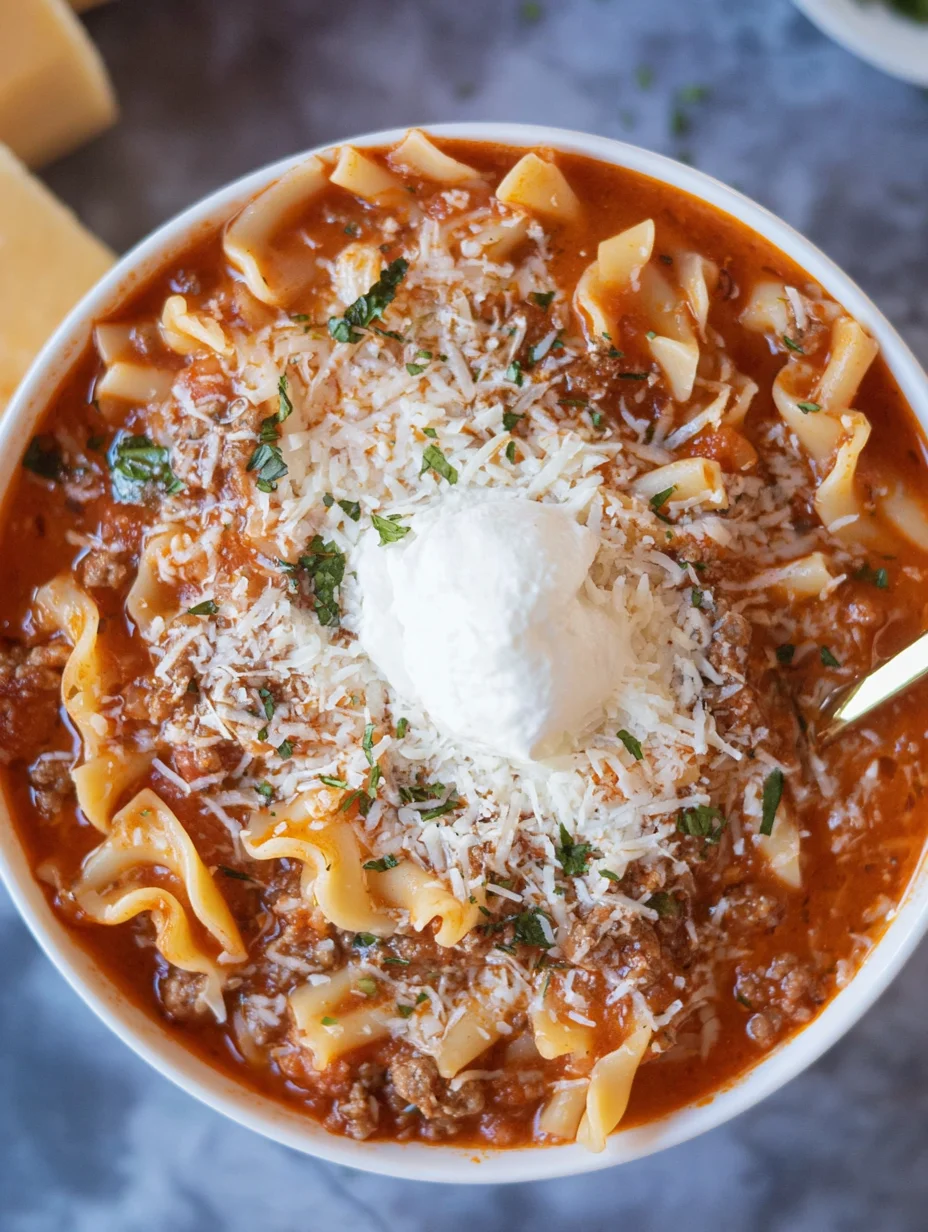 Easy Lasagna Soup