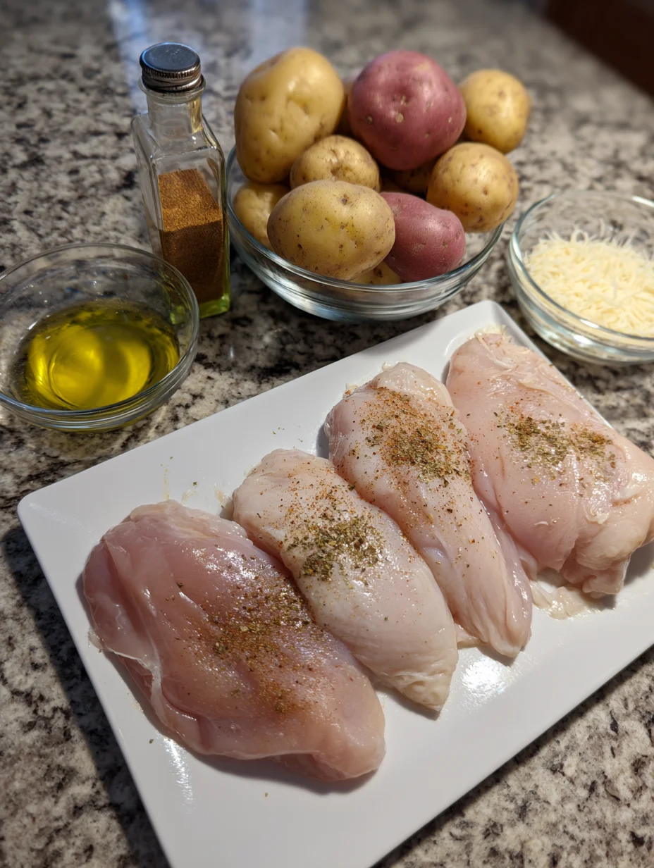 Garlic Parmesan Chicken and Potatoes