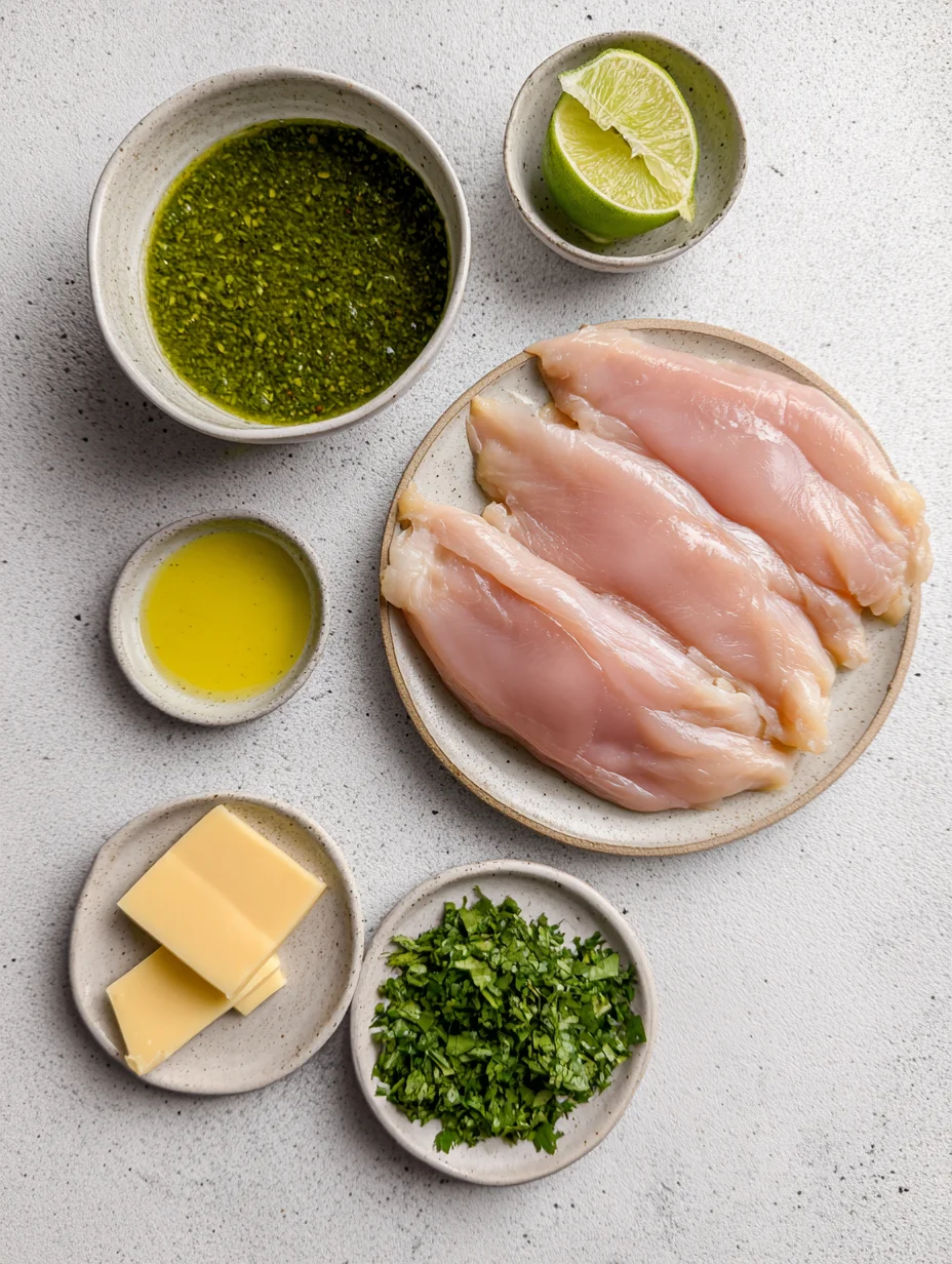 Grilled Salsa Verde Pepper Jack Chicken