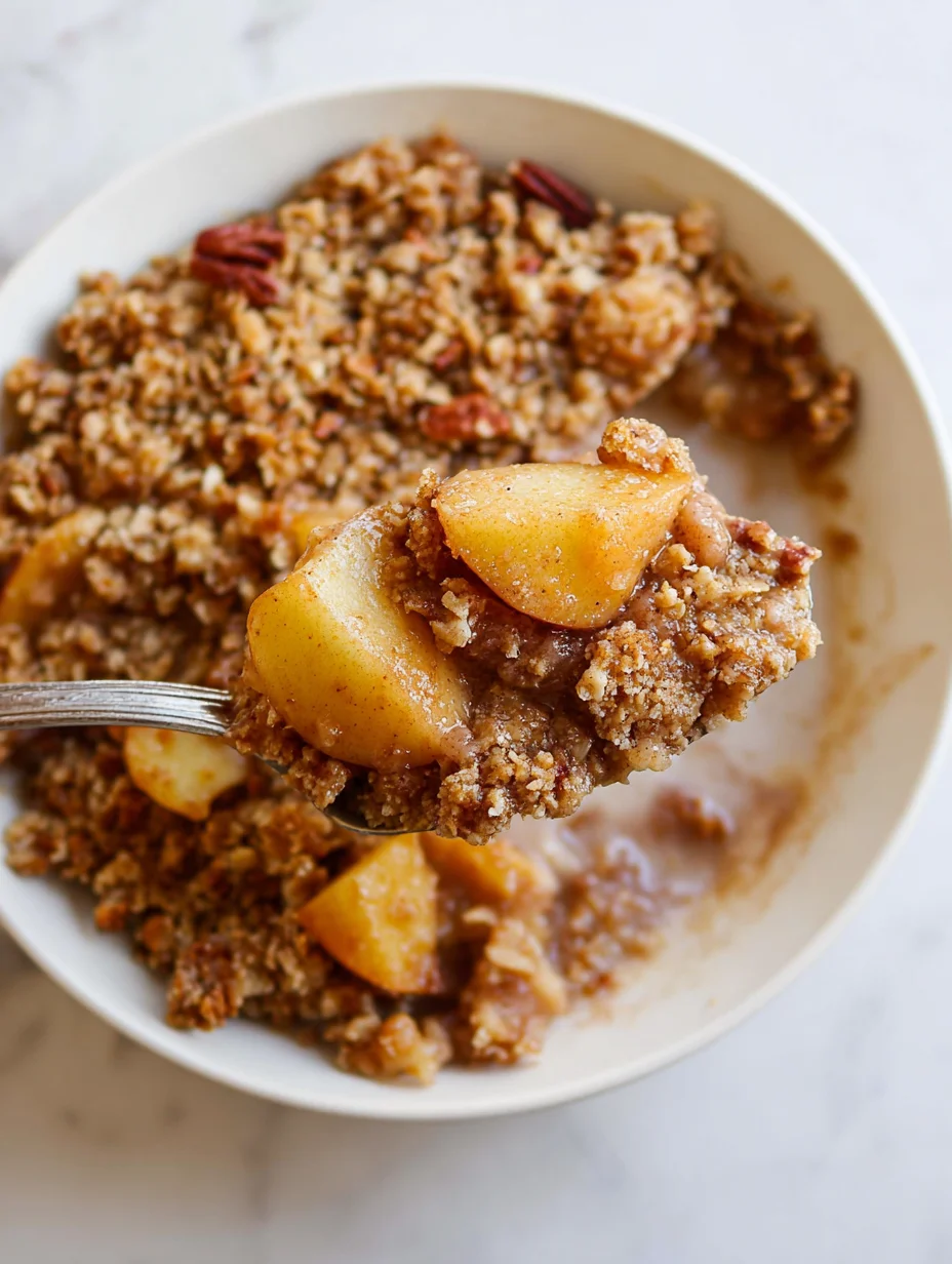 Healthy Breakfast Apple Crumble