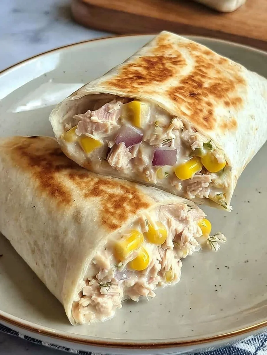 Healthy Tuna Melt Wrap