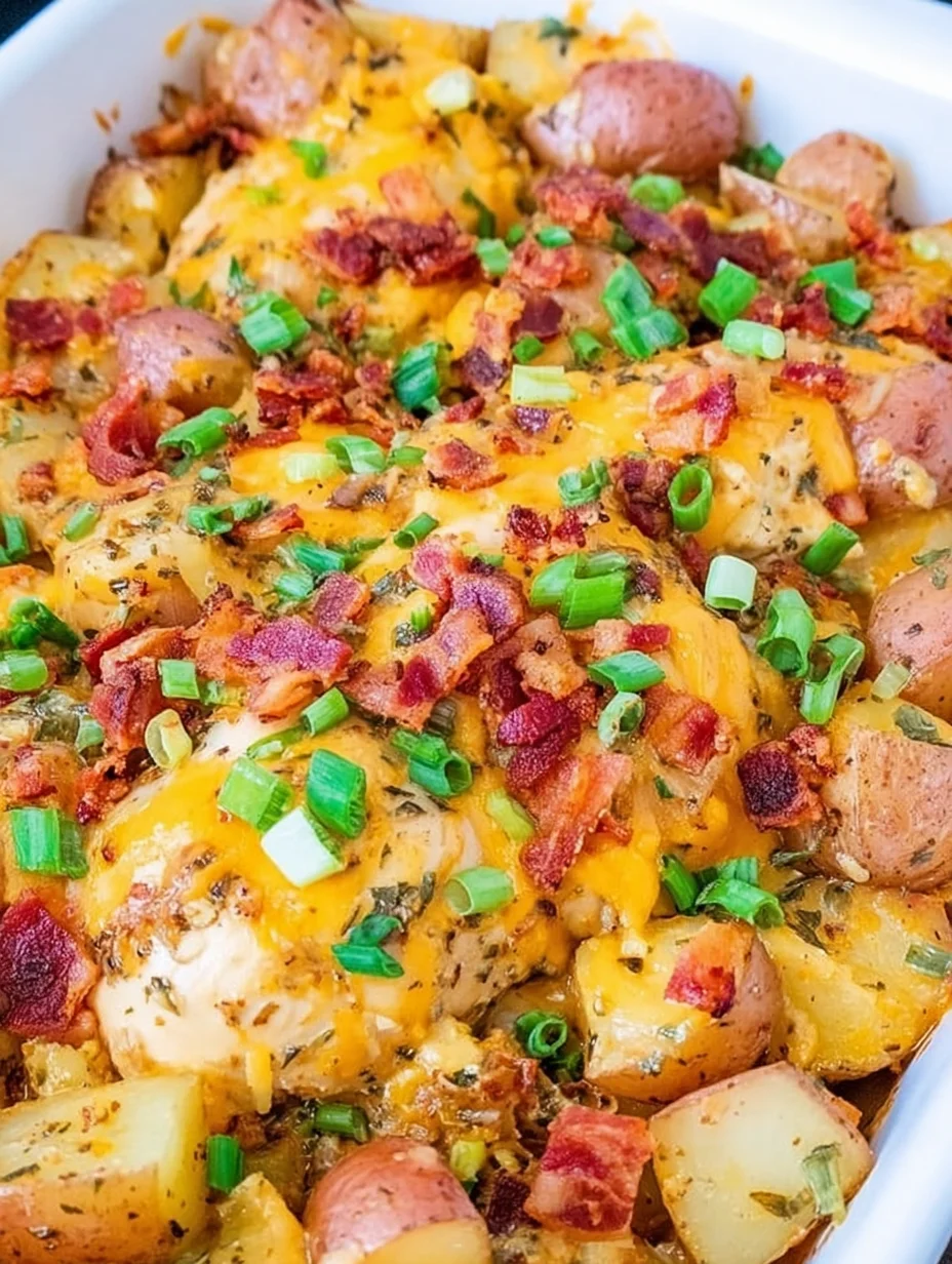Loaded Chicken and Potato Casserole