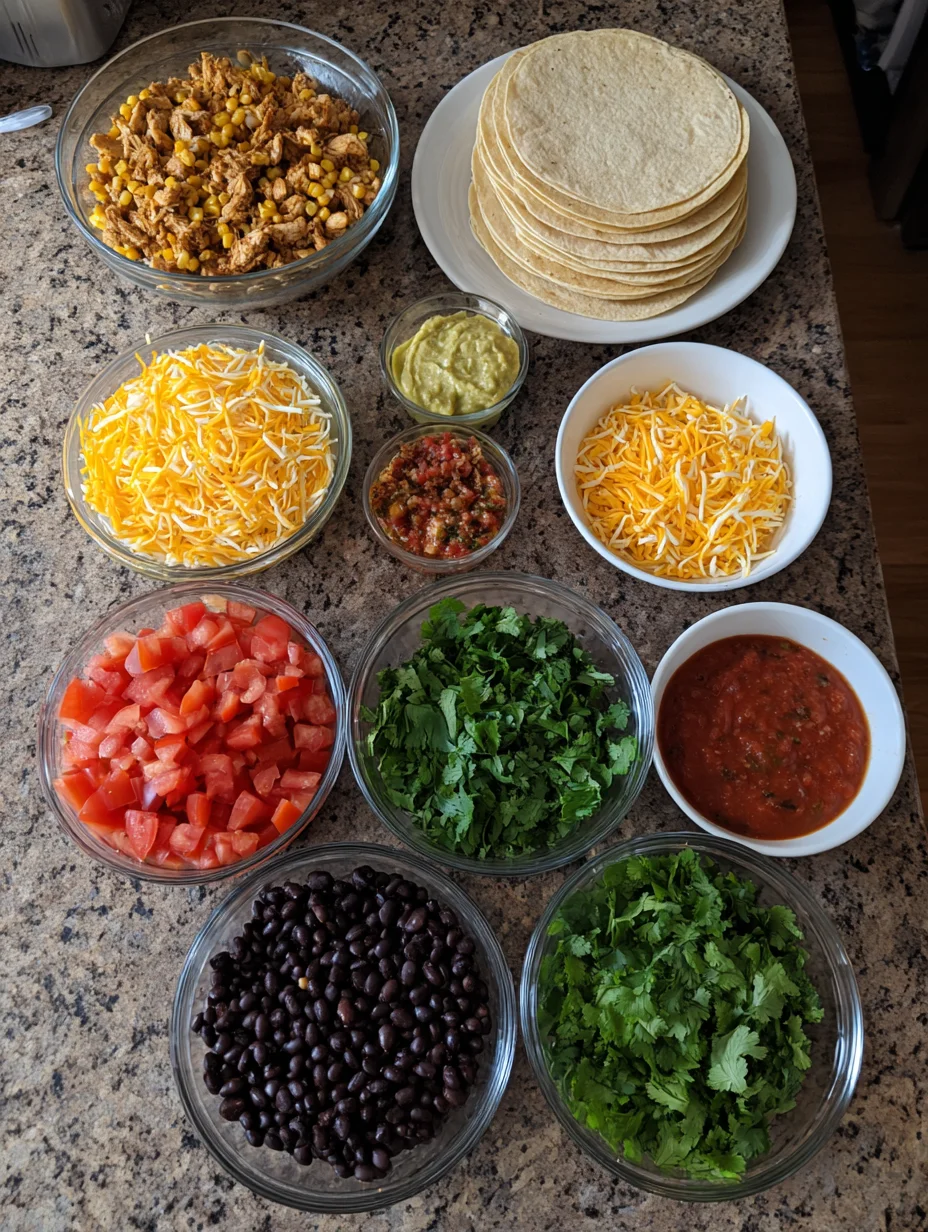 Mexican Rotisserie Chicken Tostadas
