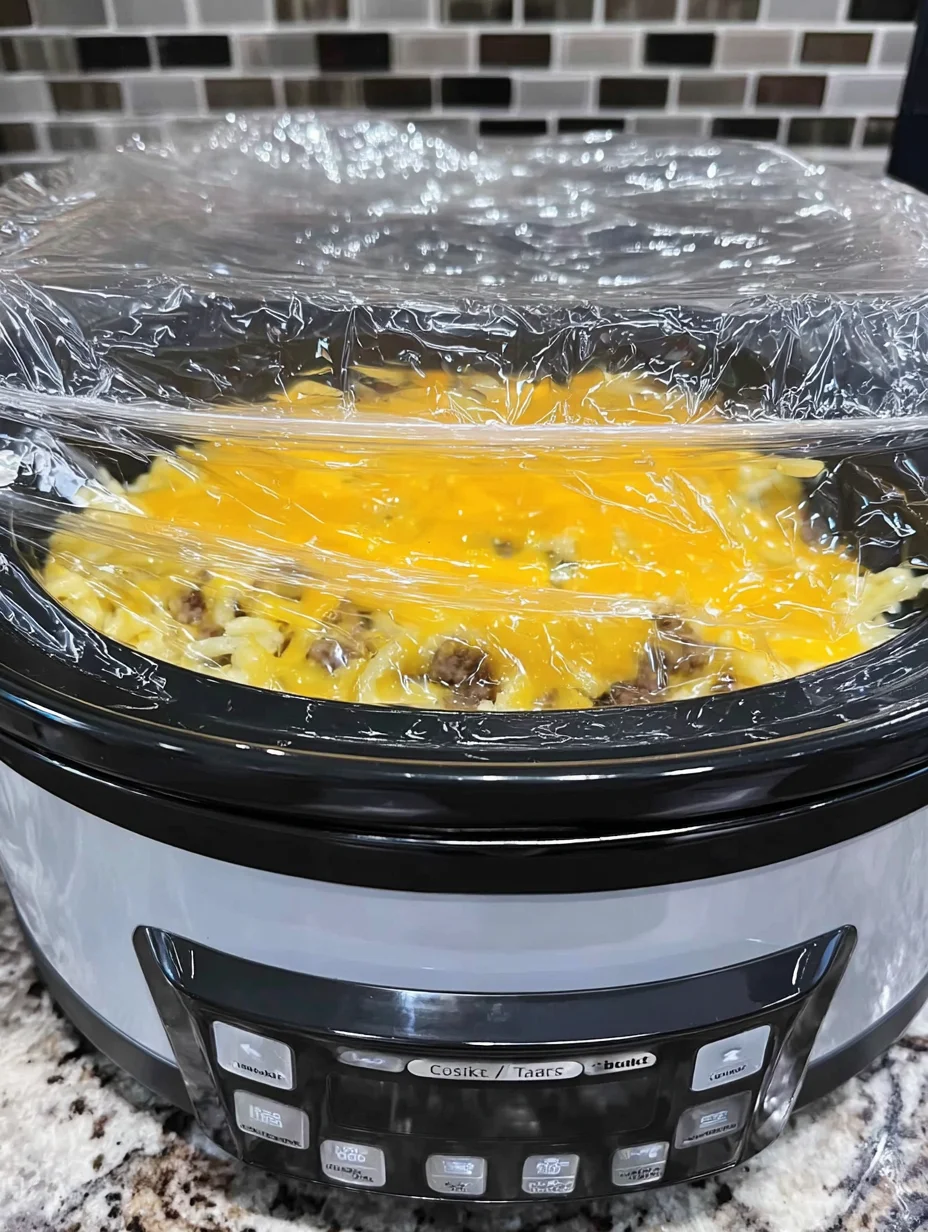 Overnight Slow Cooker Breakfast Casserole