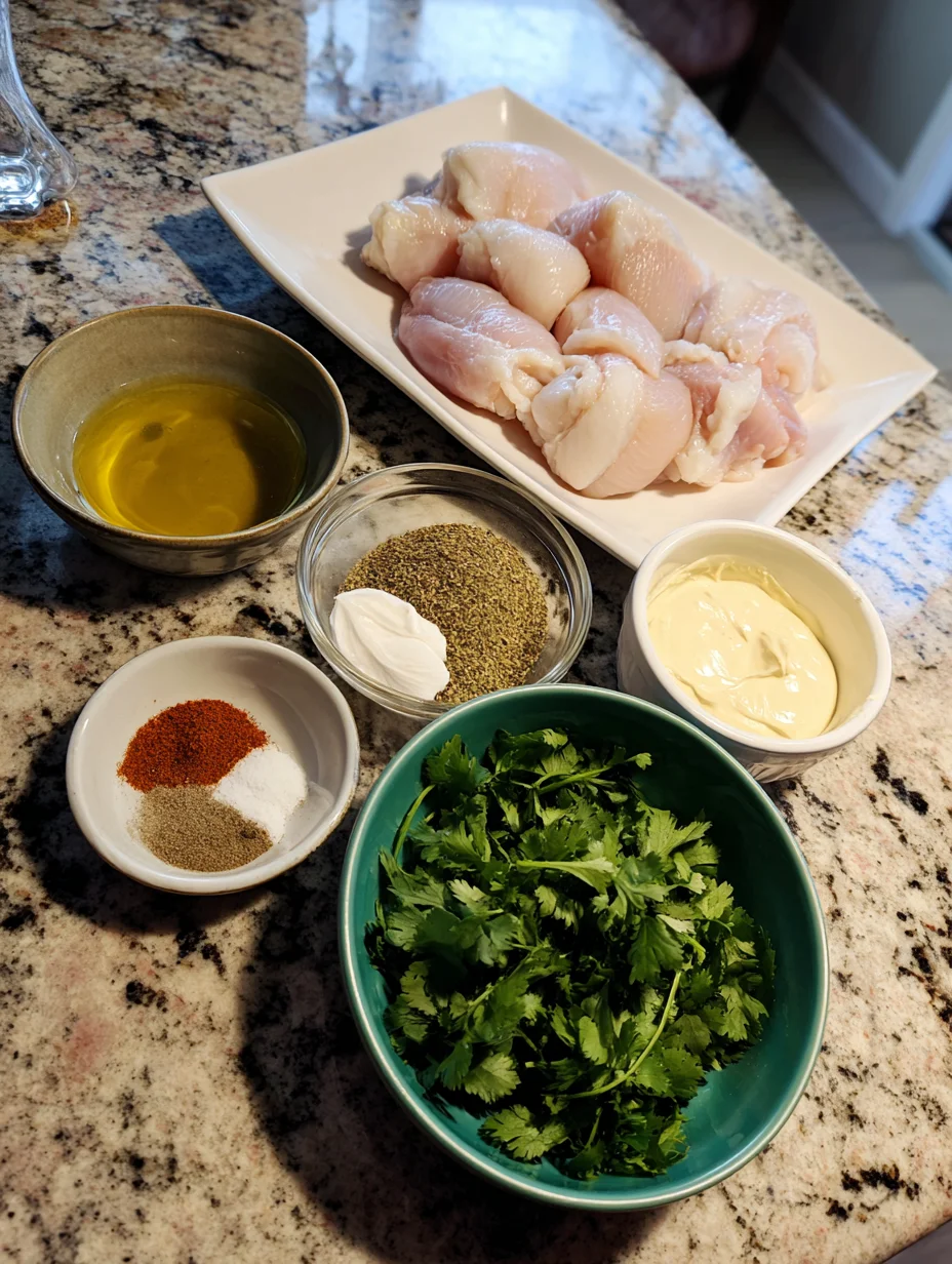 Peruvian Chicken and Rice with Green Sauce