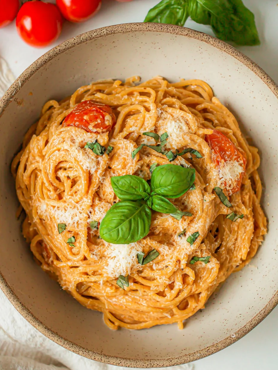 Roasted Tomato and Garlic Ricotta Pasta