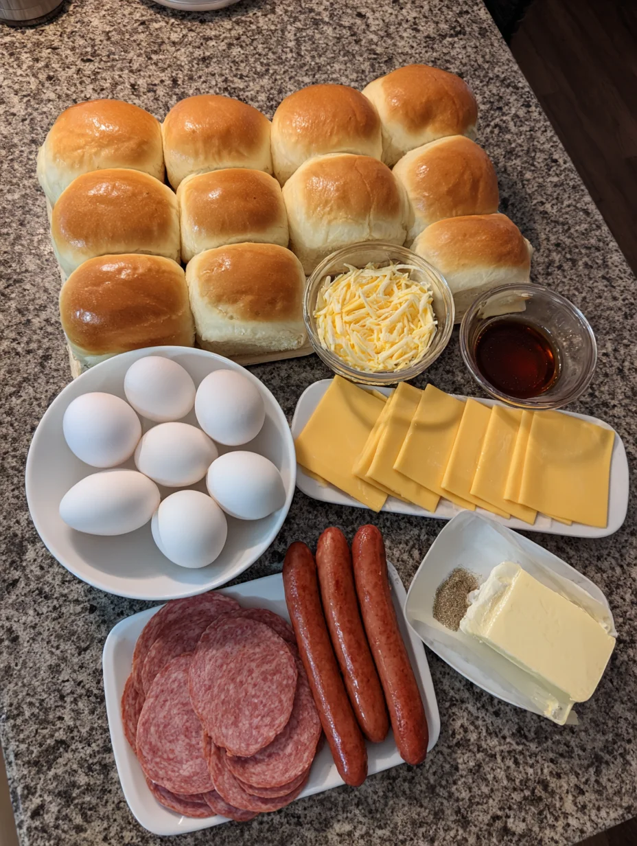 Sausage Egg and Cheese Breakfast Sliders