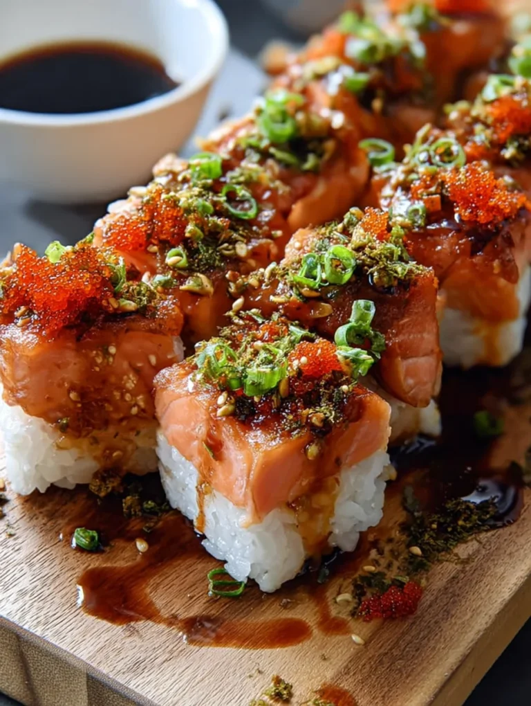 Spicy Salmon Sushi Bake