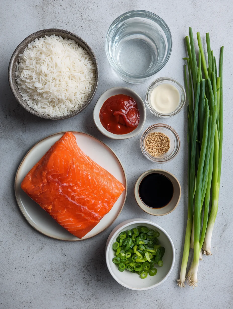 Spicy Salmon Sushi Bake