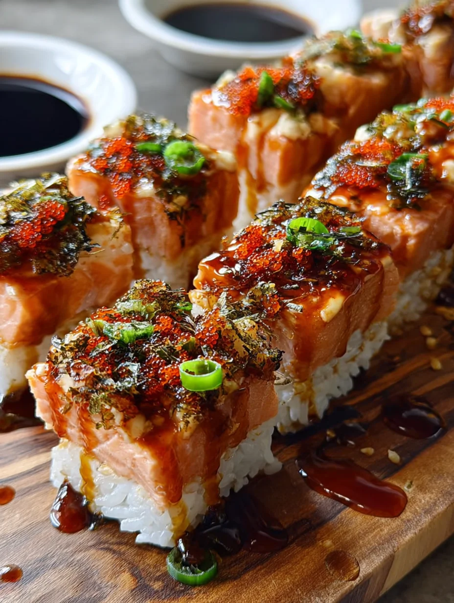 Spicy Salmon Sushi Bake