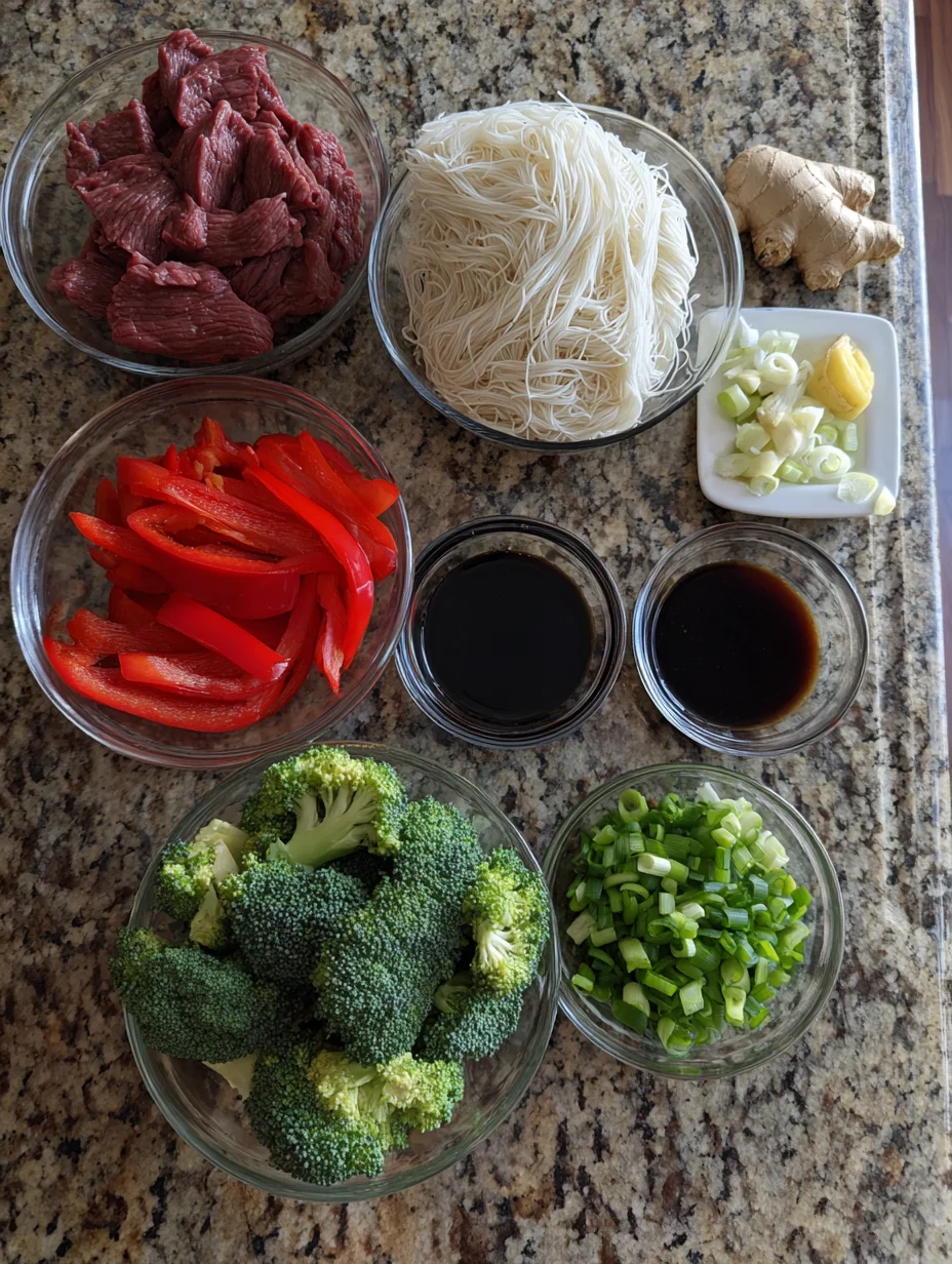 Sticky Beef Noodles