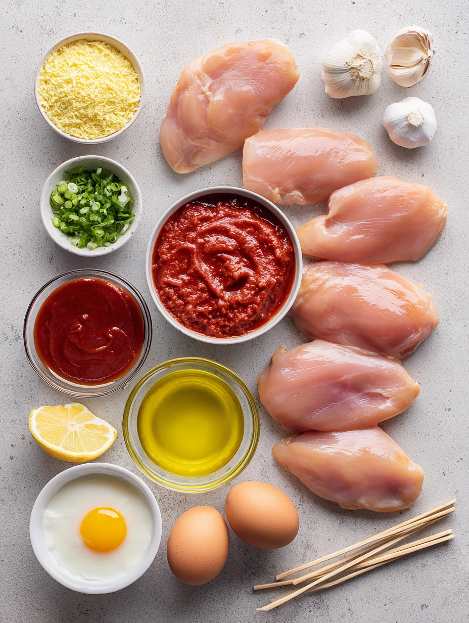 BBQ Chicken Skewer Salad