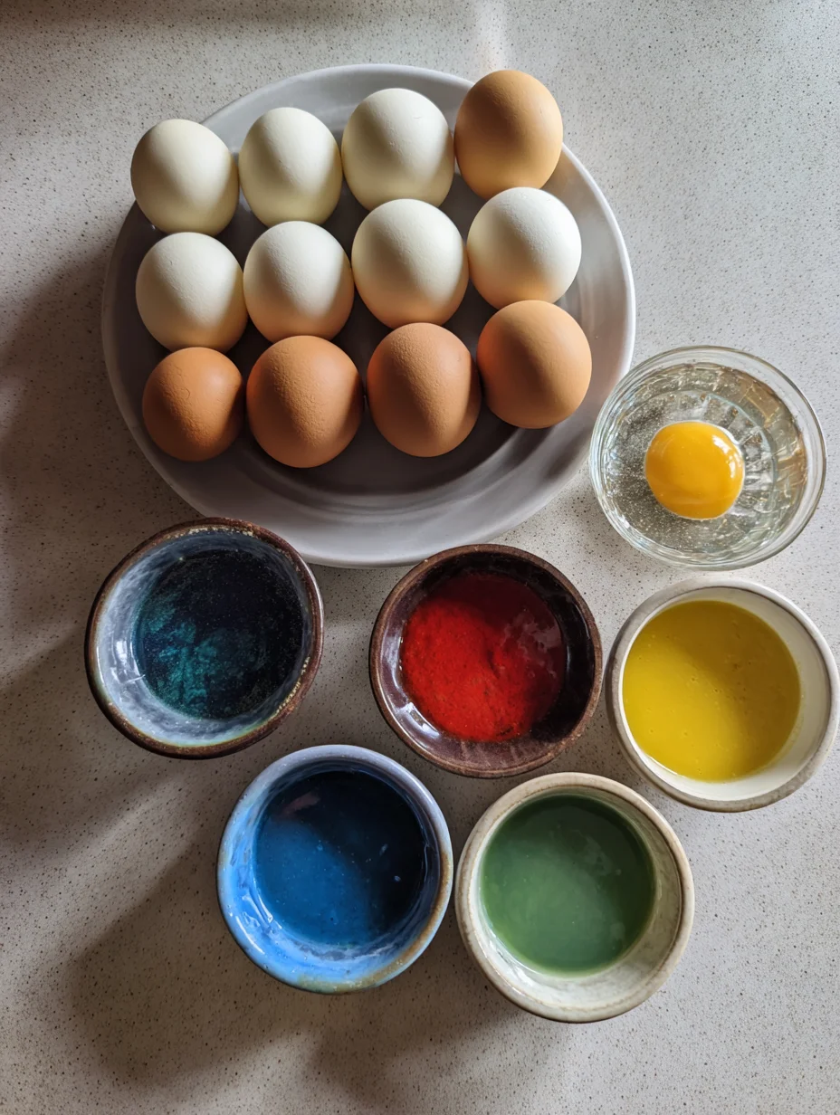 Colored Easter Deviled Eggs