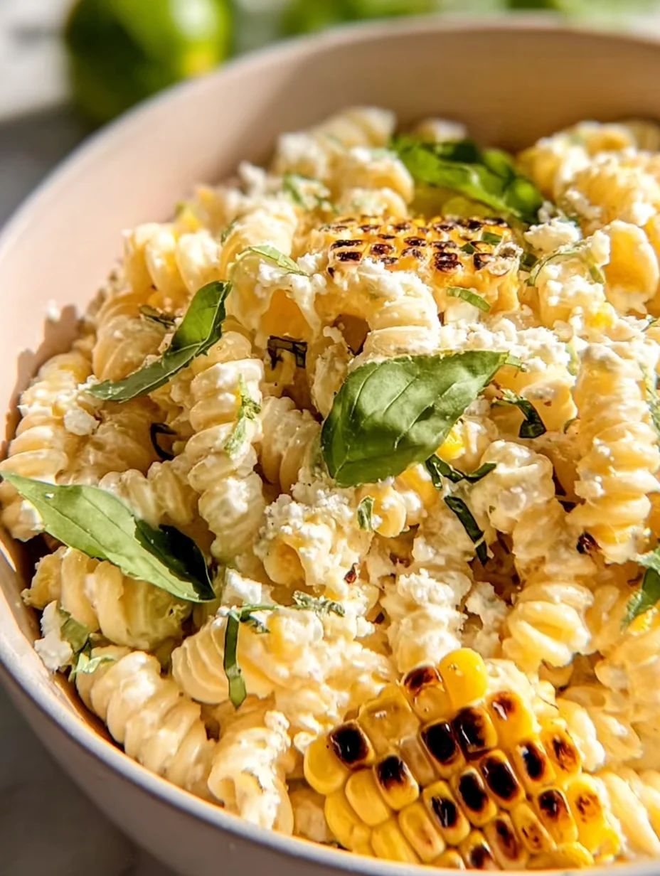 Creamy Street Corn Pasta Salad