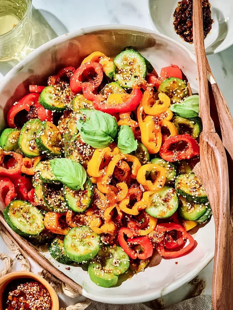 Cucumber Bell Pepper Salad