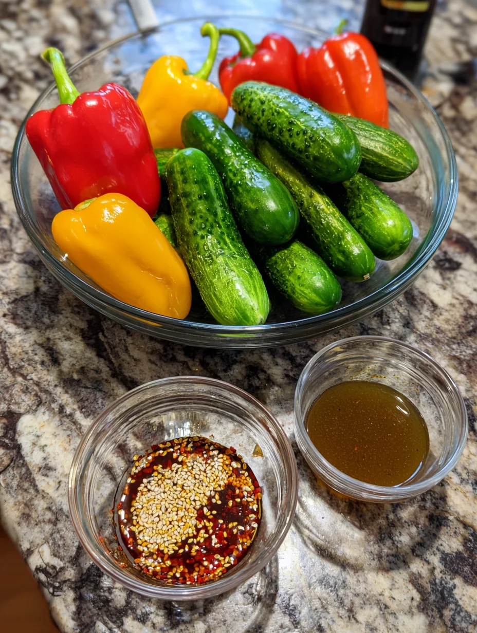 Cucumber Bell Pepper Salad