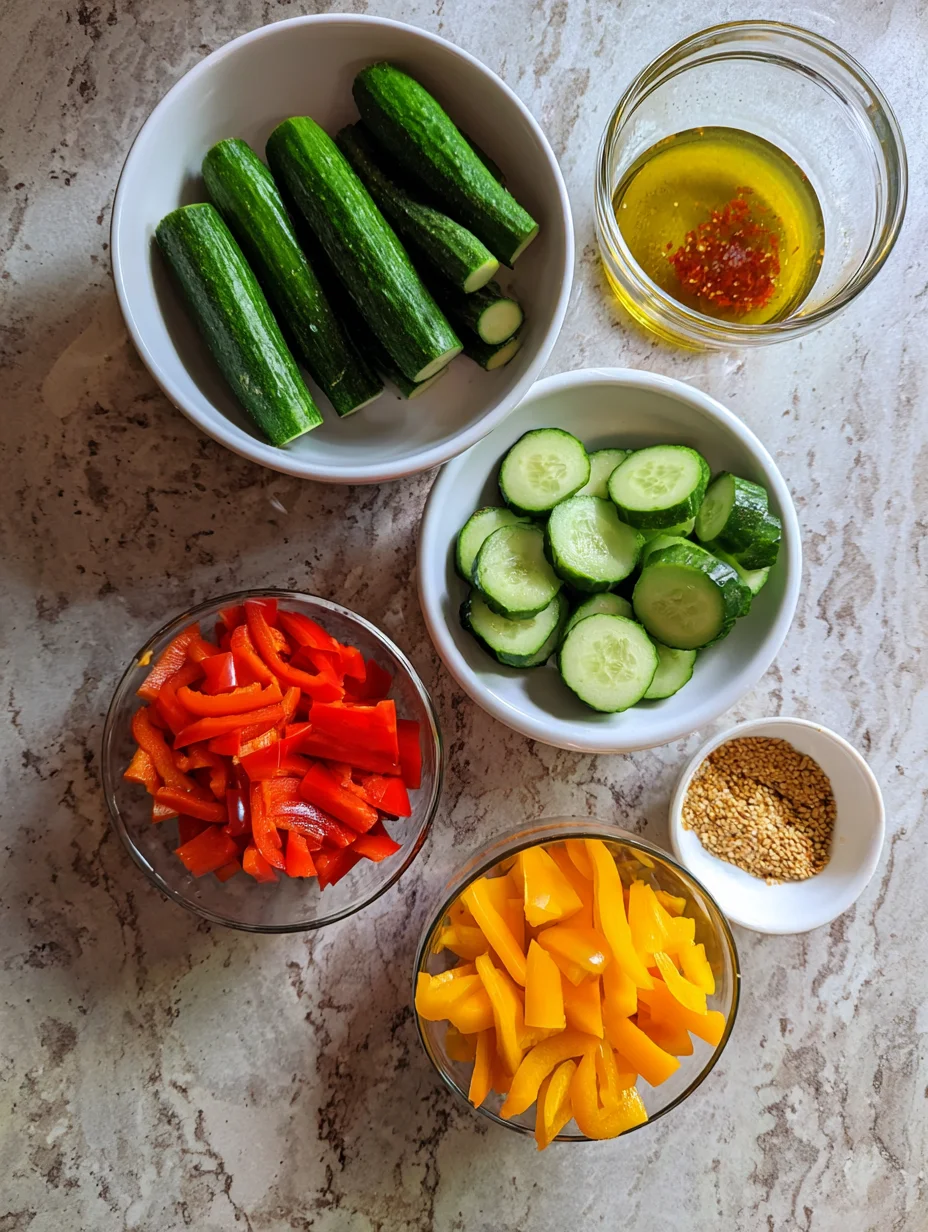 Cucumber Pepper Salad