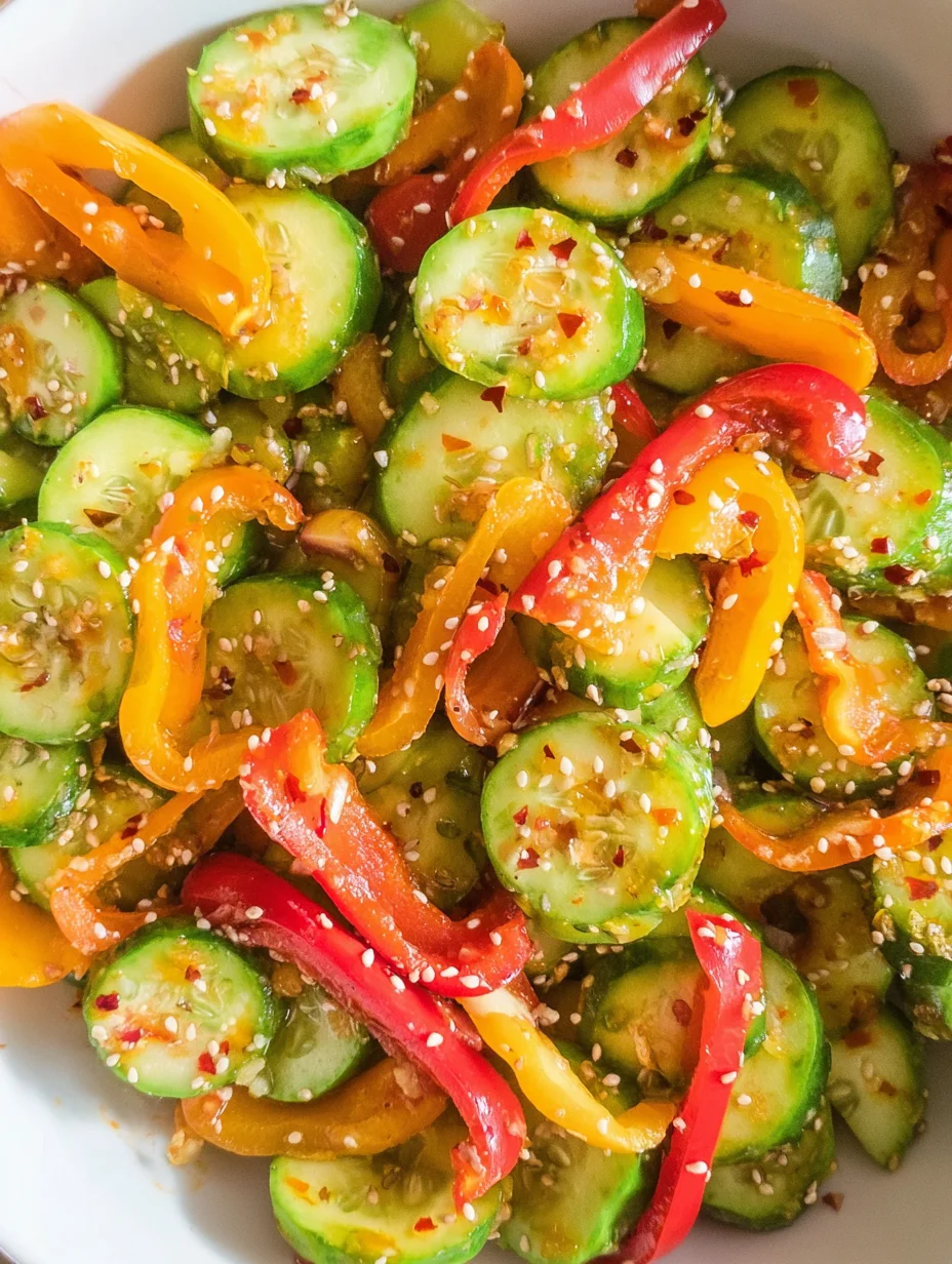 Cucumber Pepper Salad