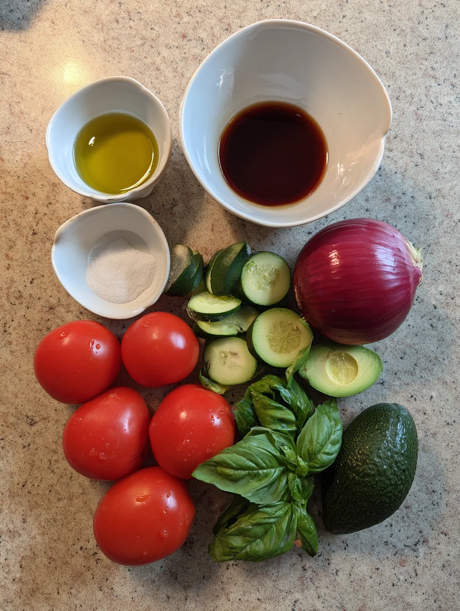 Cucumber Tomato and Avocado Salad
