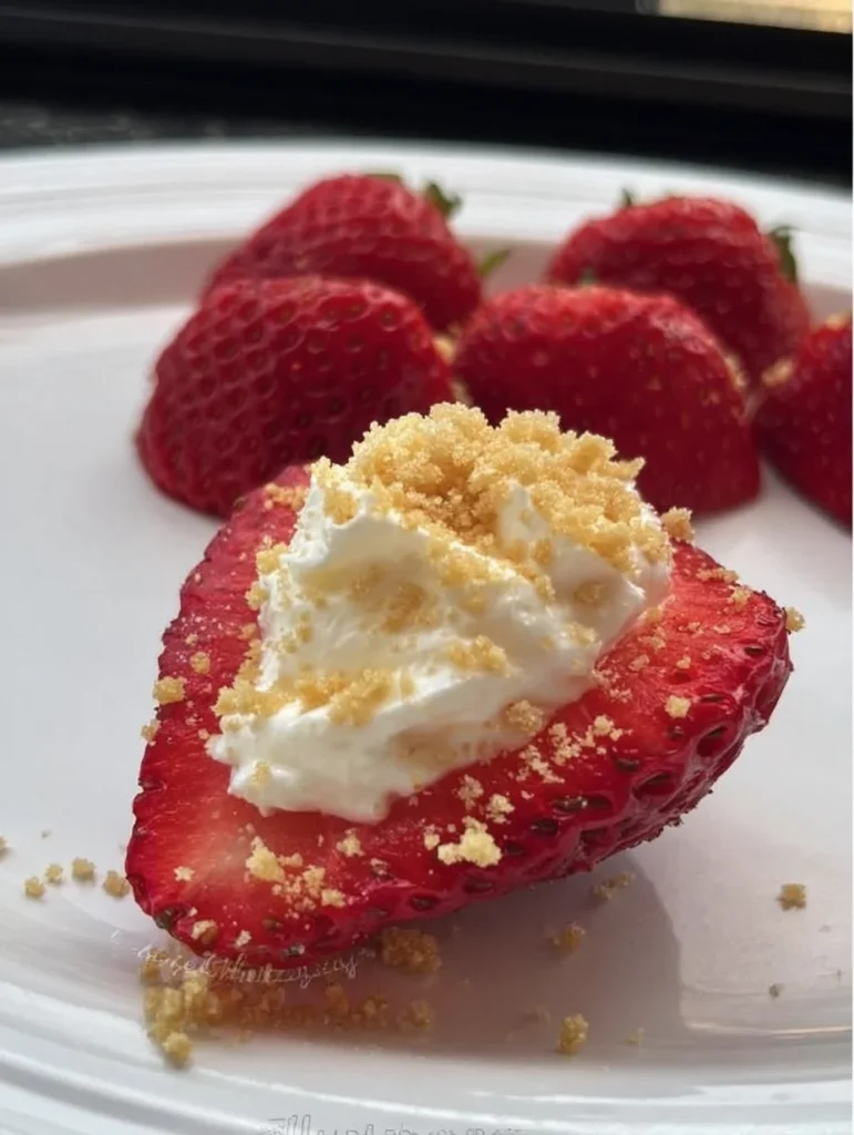 Deviled Strawberries (Made with a Cheesecake Filling)