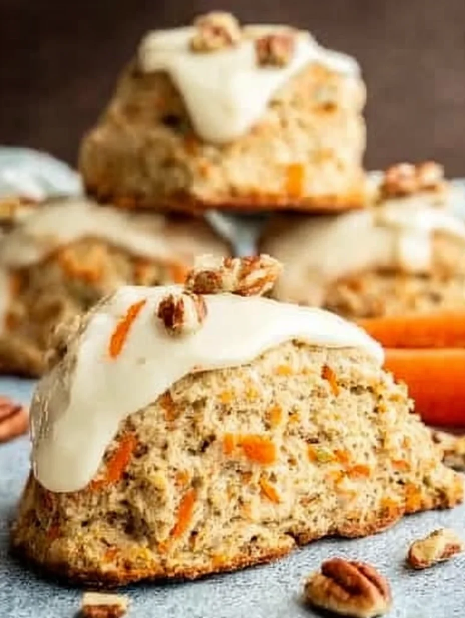 Fluffy Easter Carrot Cake Scones