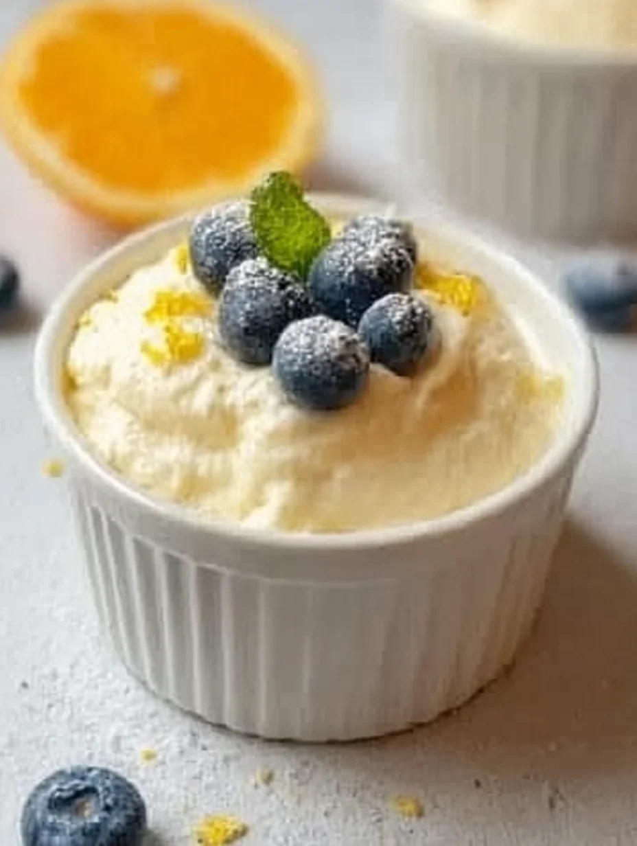 High Protein Lemon Cottage Cheese Pudding