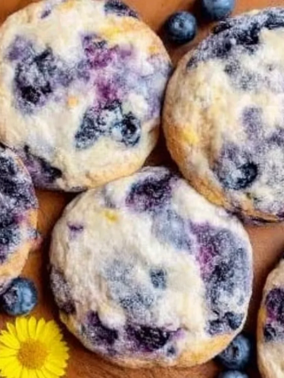 Lemon Blueberry Cheesecake Cookies