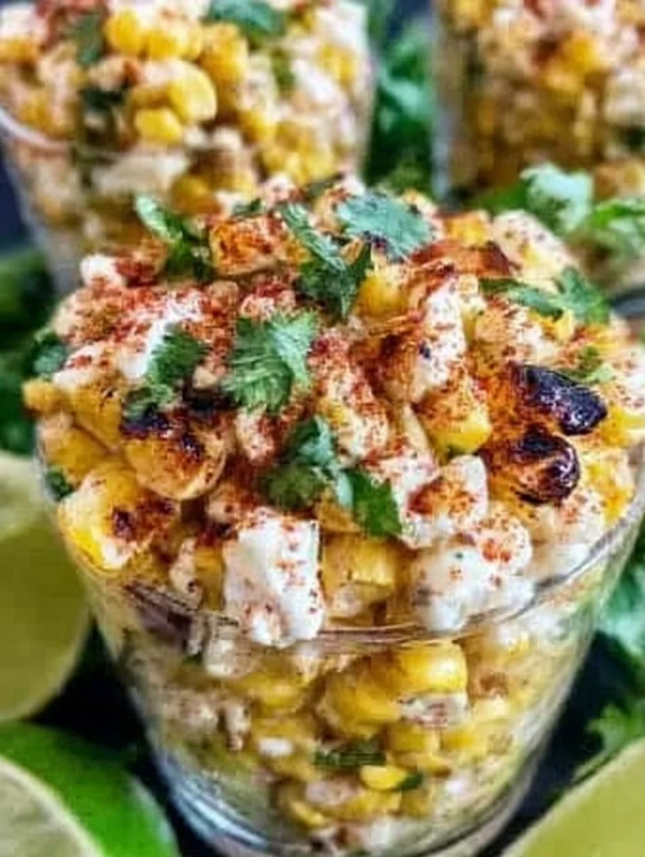 Mexican Street Corn Salad Cups