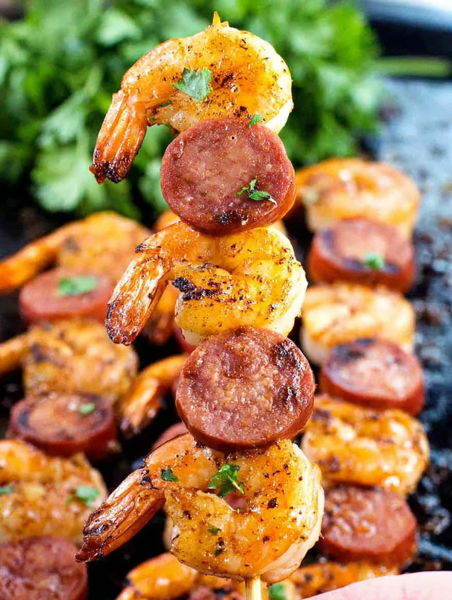 Sausage and Shrimp Kabobs