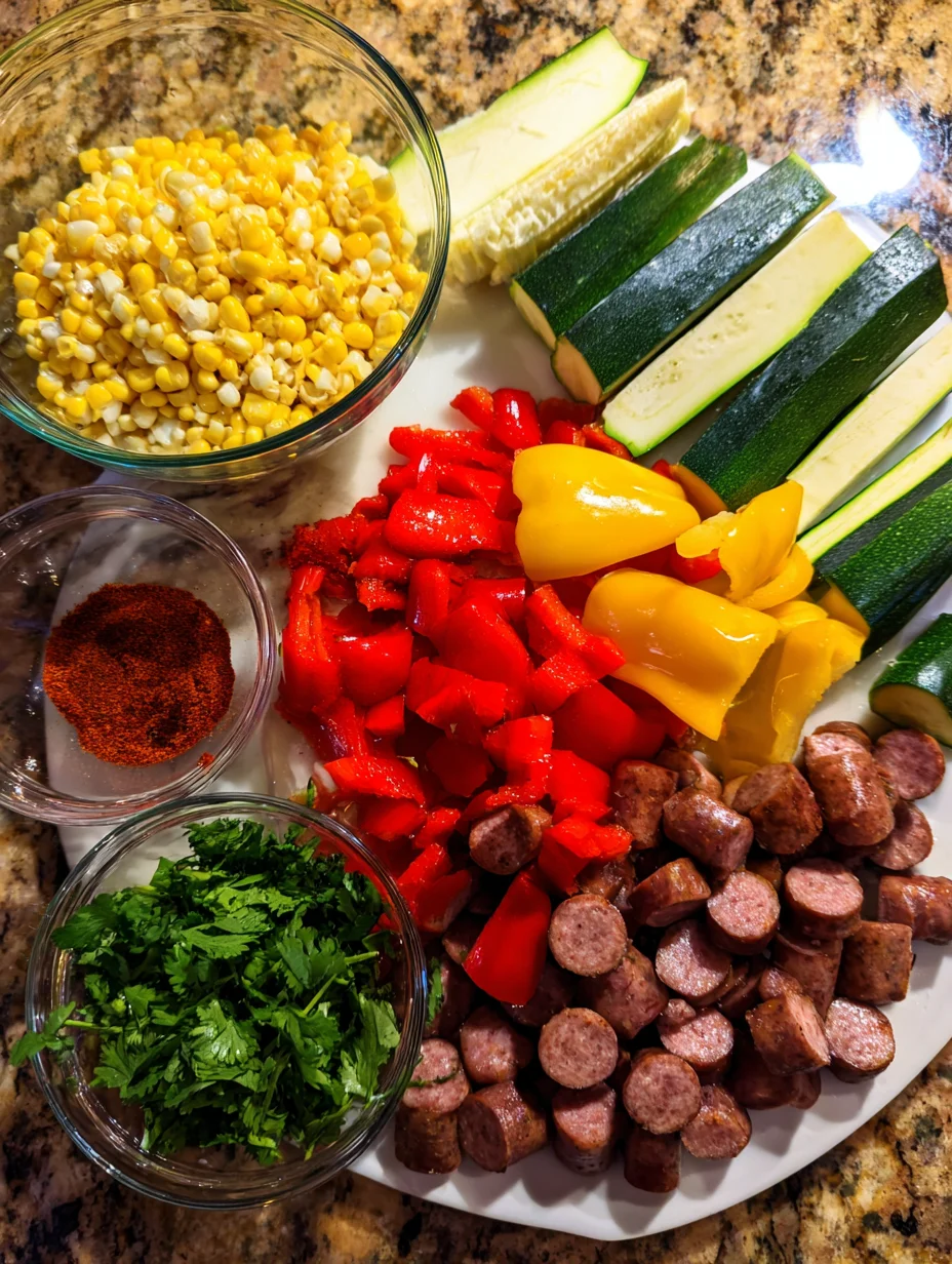 Sausage and Veggies Skillet