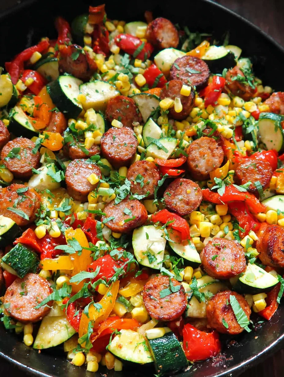 Sausage and Veggies Skillet