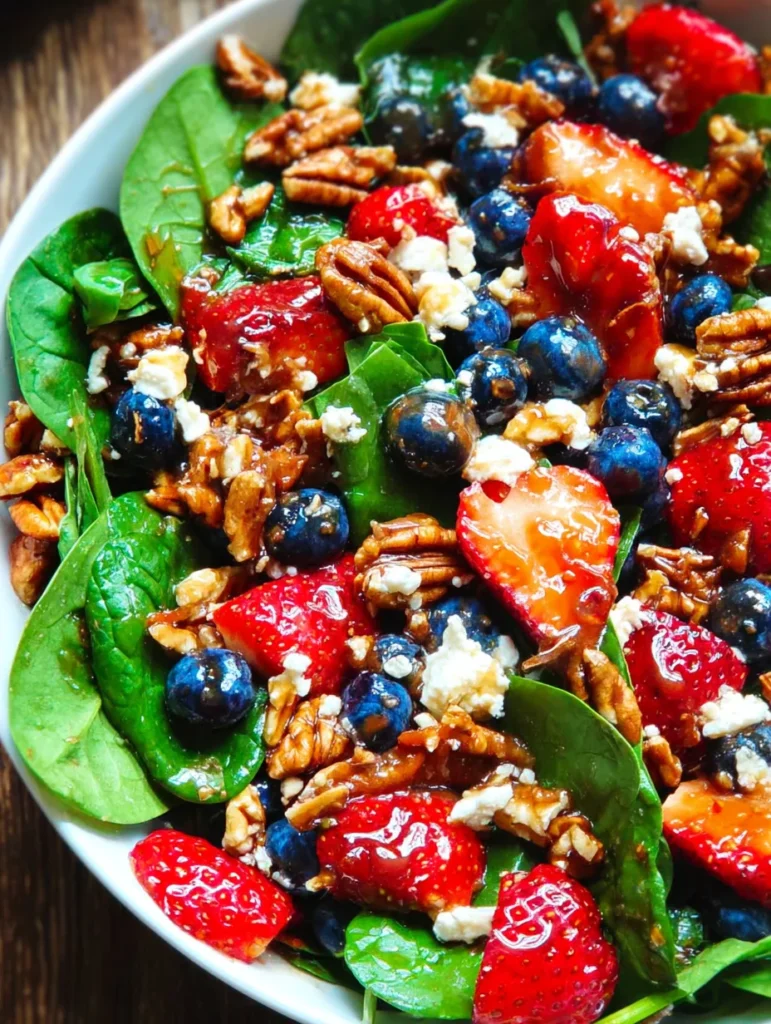 15-Minute Strawberry Spinach Salad