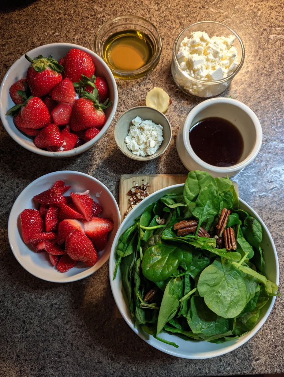 Strawberry Spinach Salad