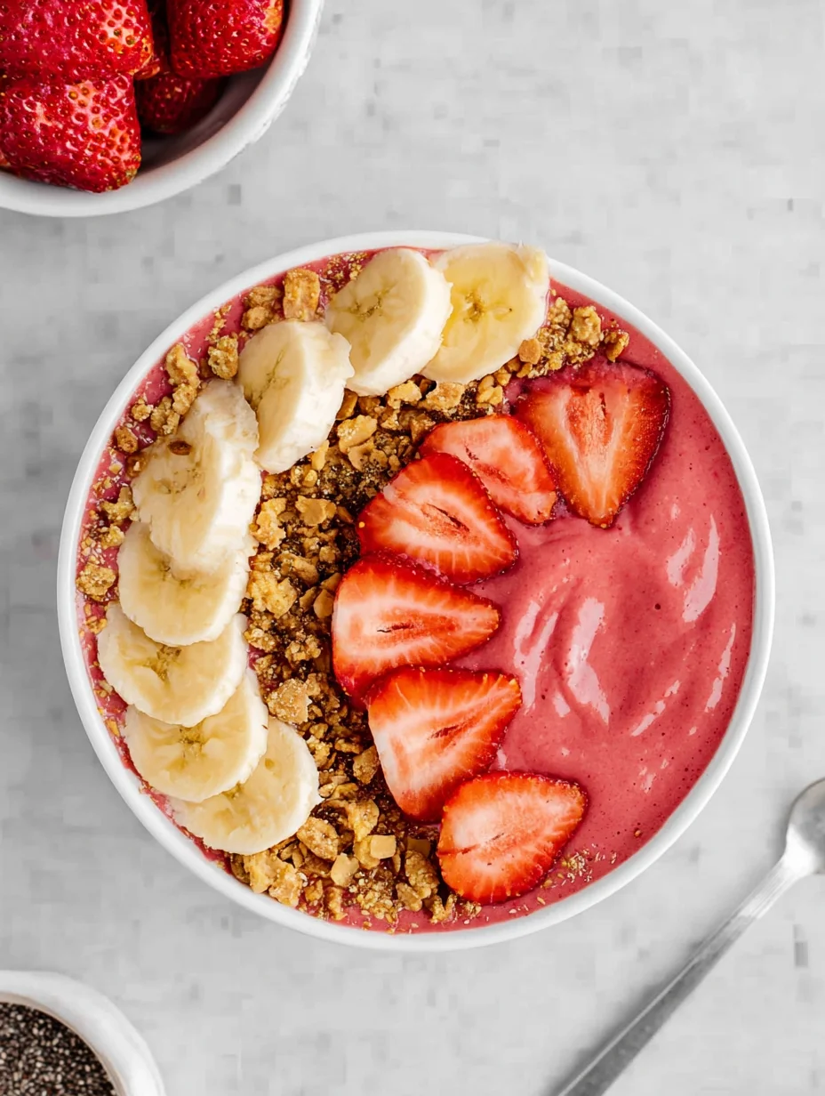 Strawberry Banana Smoothie Bowl