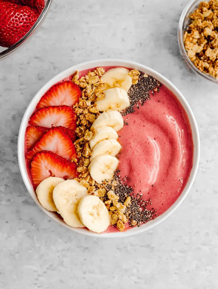 Strawberry Banana Smoothie Bowl