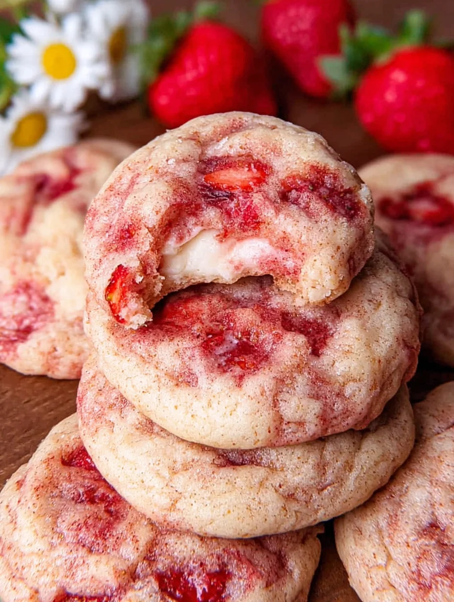 Strawberry Cheesecake Cookies